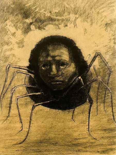 The Crying Spider Oil Painting by Odilon Redon