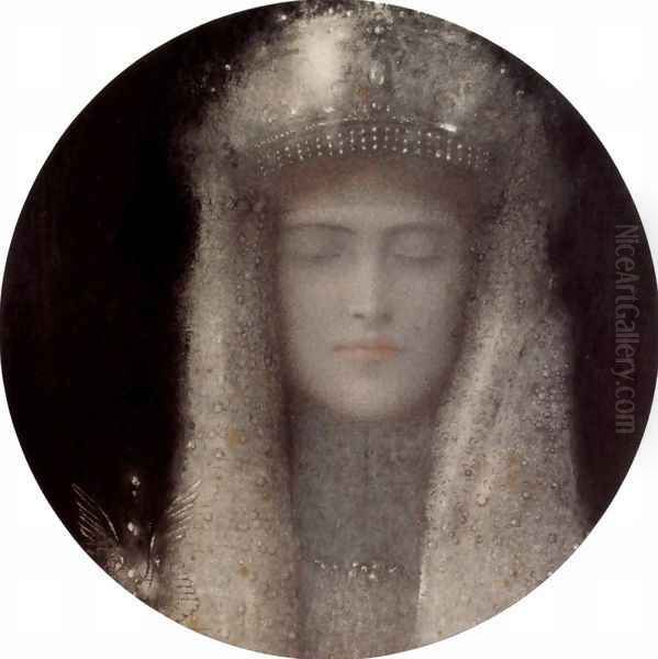 Silent Oil Painting by Odilon Redon