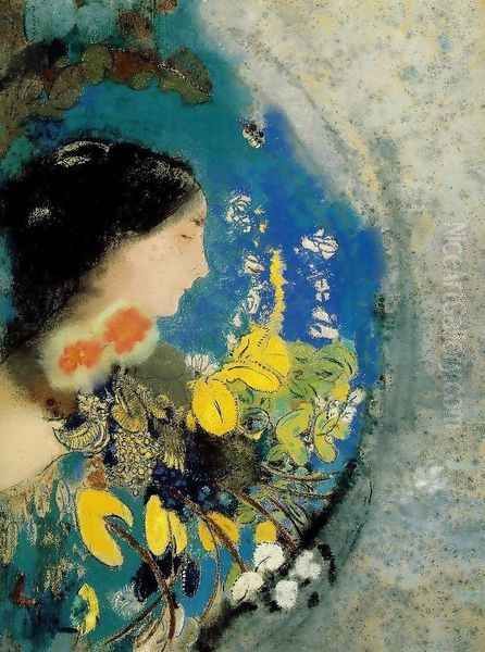 Ophelia 1 Oil Painting by Odilon Redon