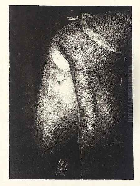 Profil de Lumiere Oil Painting by Odilon Redon