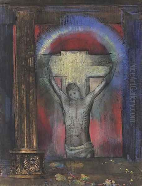 Le crucifix Oil Painting by Odilon Redon