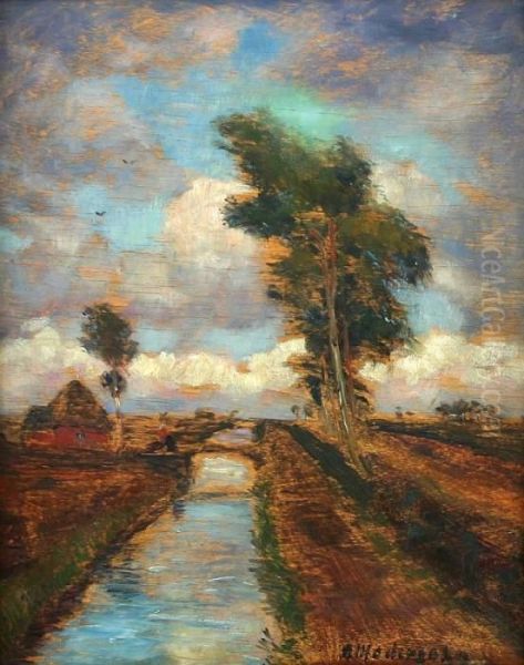 Sturm Im Teufelsmoor Oil Painting by Otto Modersohn