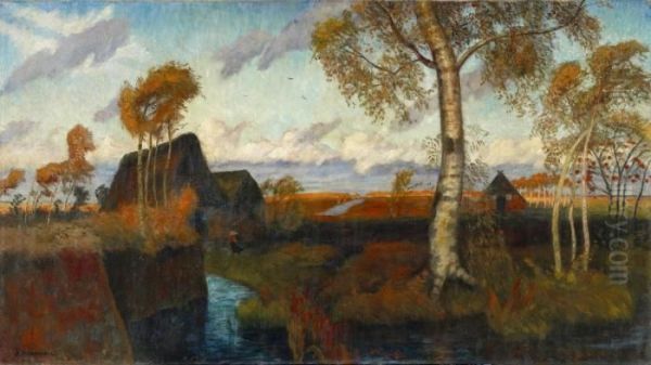 Sturm Im Teufelsmoor Oil Painting by Otto Modersohn