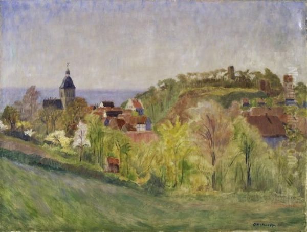 Ansicht Von Tecklenburg Im Fruhjahr Oil Painting by Otto Modersohn