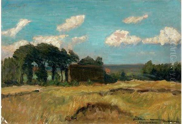 Paysage Oil Painting by Otto Modersohn