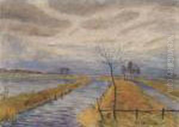 An Der Wumme Oil Painting by Otto Modersohn