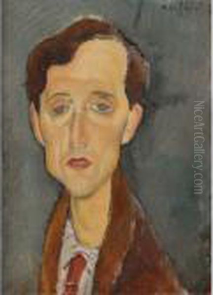 Frans Hellens Oil Painting by Amedeo Modigliani