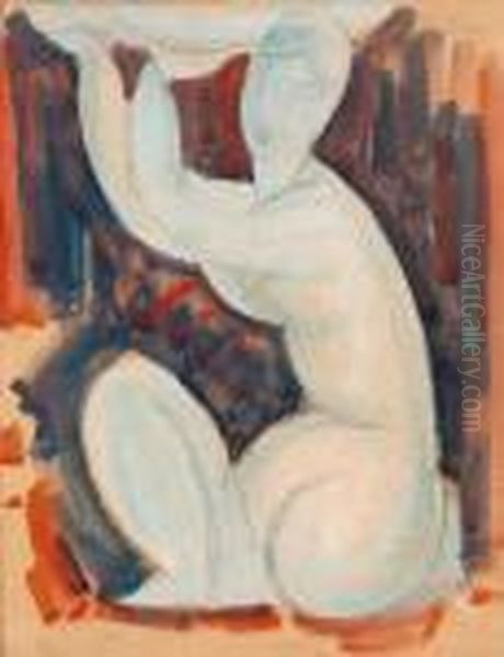 Cariatide Oil Painting by Amedeo Modigliani