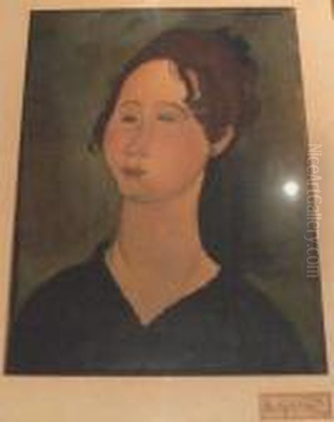 La Bourguignonne. Oil Painting by Amedeo Modigliani