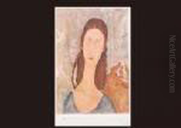 Blue Eyes Oil Painting by Amedeo Modigliani