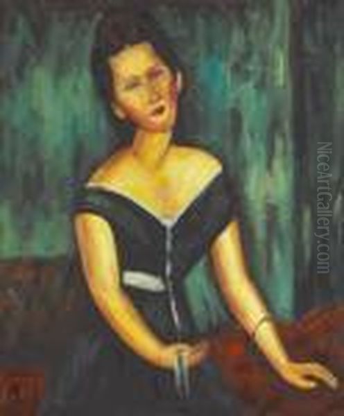 Madame Van Muyden Oil Painting by Amedeo Modigliani