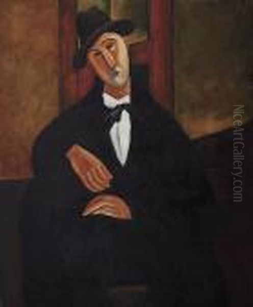 Portrait Of Mario Varvogli Oil Painting by Amedeo Modigliani