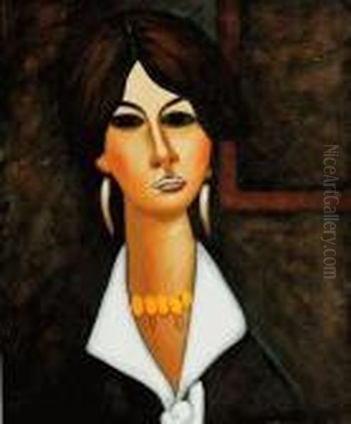 Woman Of Algiers Oil Painting by Amedeo Modigliani