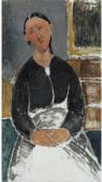 La Fantesca Oil Painting by Amedeo Modigliani