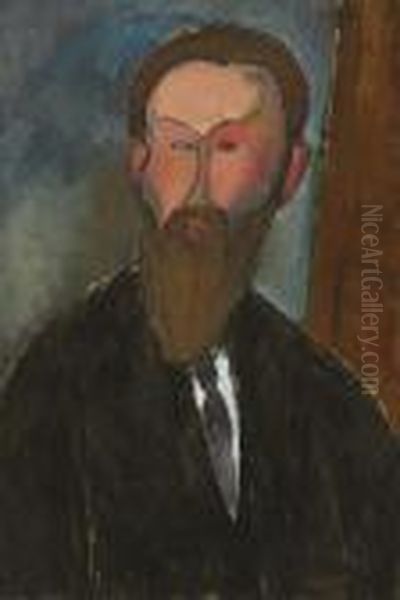 Portrait De Photographe Dilewski Oil Painting by Amedeo Modigliani