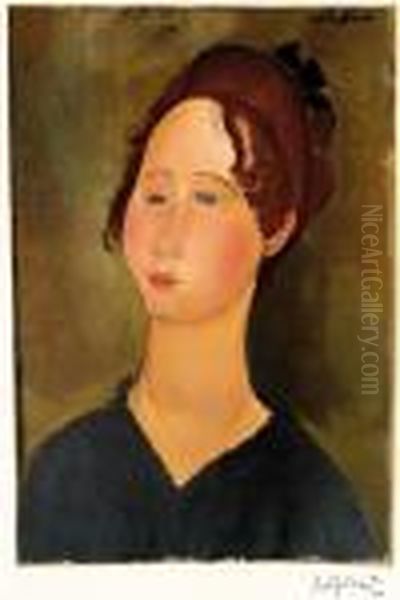 La Bourguignonne Oil Painting by Amedeo Modigliani