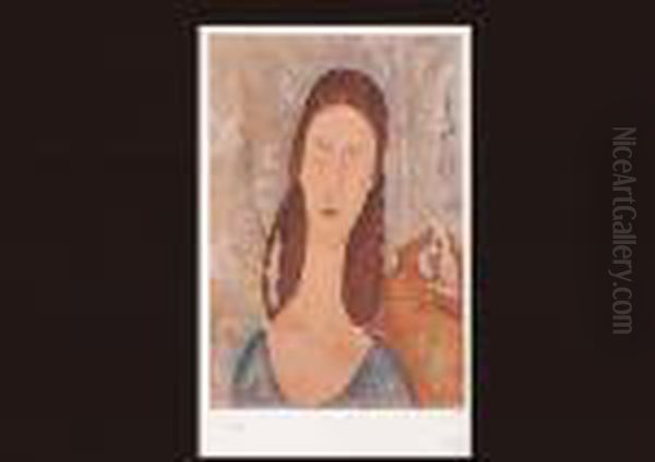 Jeanne Hebuterne Oil Painting by Amedeo Modigliani