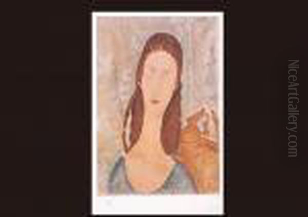 Figure Of Jeanne Hebuterne Oil Painting by Amedeo Modigliani