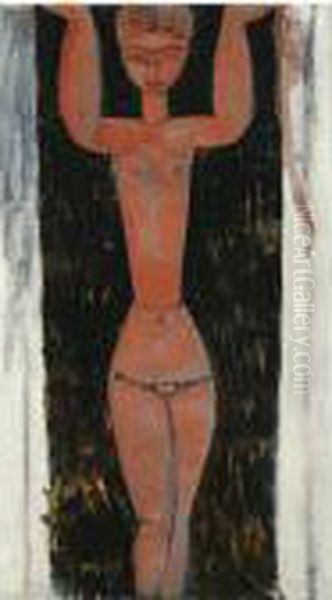 Cariatide Oil Painting by Amedeo Modigliani