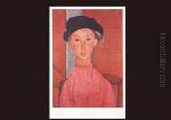 Agirl With A Beret(a Set Of 10) Oil Painting by Amedeo Modigliani