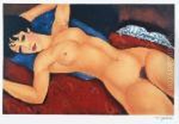 Spiaca Kobieta Z Rozlozonymi Oil Painting by Amedeo Modigliani