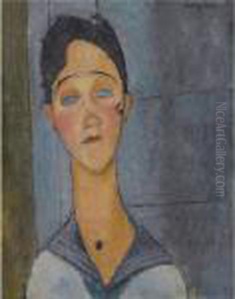 Louise Oil Painting by Amedeo Modigliani