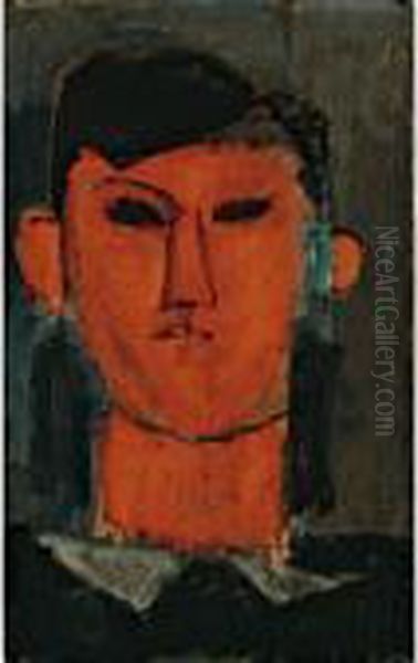 Portrait De Picasso Oil Painting by Amedeo Modigliani