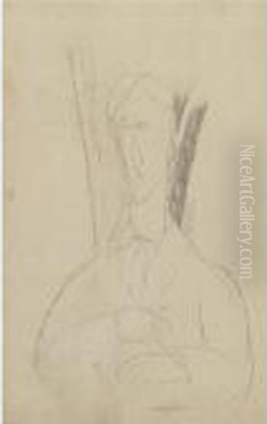 Portrait De Jeune Homme Oil Painting by Amedeo Modigliani