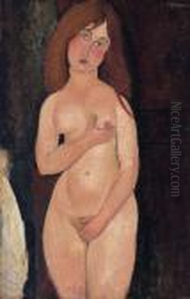 Venus (nu Debout, Nu Medicis) Oil Painting by Amedeo Modigliani