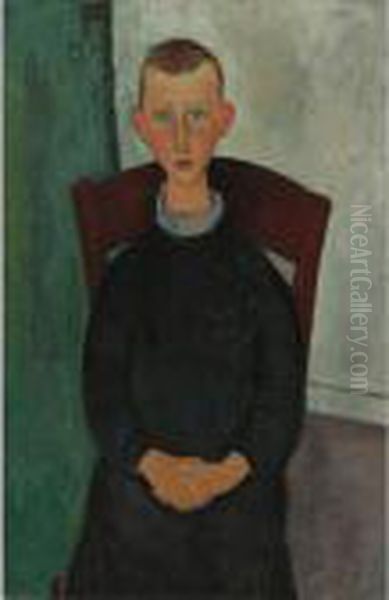 Le Fils Du Concierge Oil Painting by Amedeo Modigliani