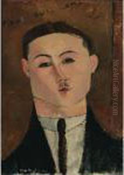 Paul Guillaume Oil Painting by Amedeo Modigliani