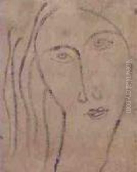 Jeune Femme Oil Painting by Amedeo Modigliani