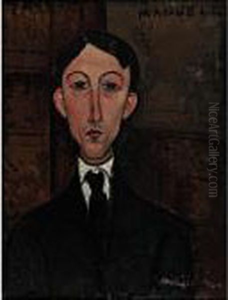 Buste De Manuel Humbert Oil Painting by Amedeo Modigliani