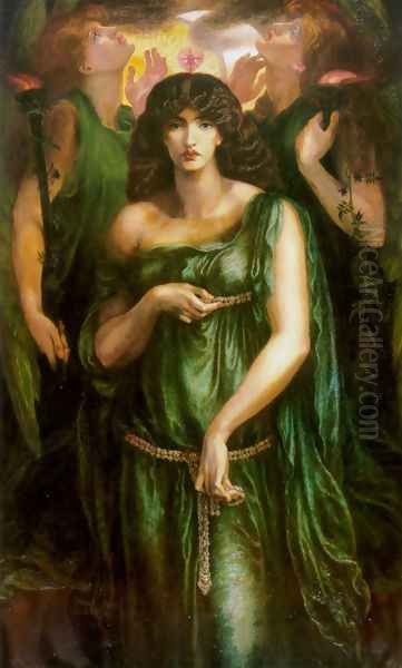 Astarte Syriaca (Syrian Astarte) Oil Painting by Dante Gabriel Rossetti