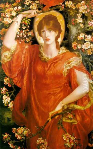 A Vision of Fiammetta 1878 Oil Painting by Dante Gabriel Rossetti