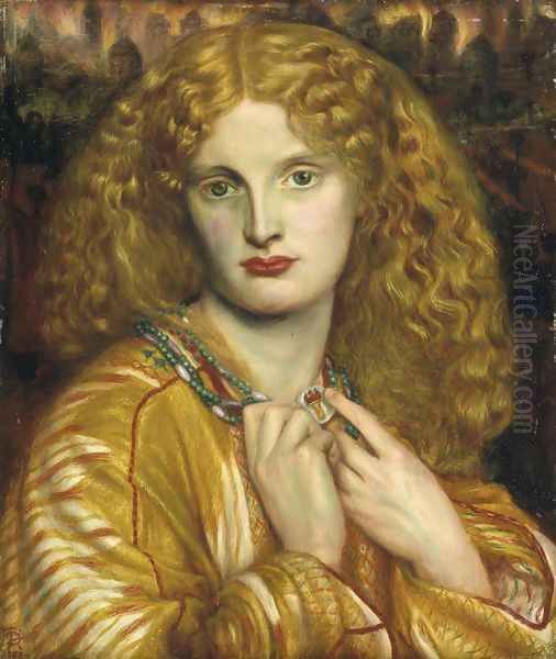 Helen Of Troy Oil Painting by Dante Gabriel Rossetti