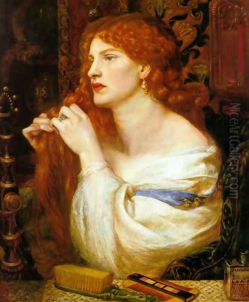 Aurelia (Fazio's Mistress) Oil Painting by Dante Gabriel Rossetti