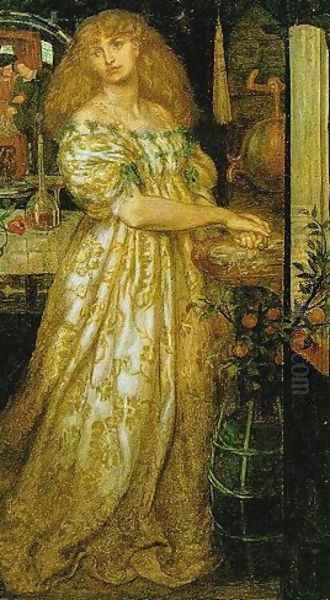 Lucrezia Borgia Oil Painting by Dante Gabriel Rossetti