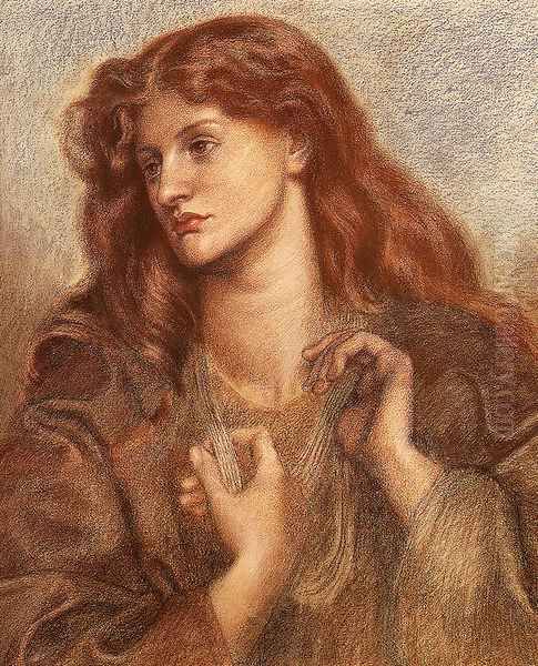 Alexa Wilding Oil Painting by Dante Gabriel Rossetti