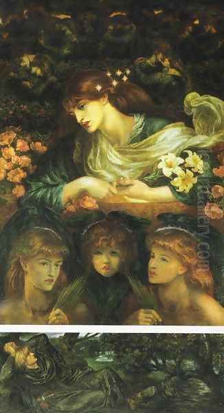 Blessed Damozel Oil Painting by Dante Gabriel Rossetti