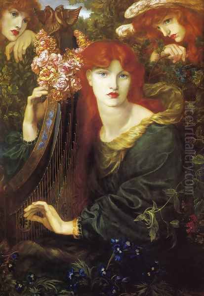 La Ghirlandata Oil Painting by Dante Gabriel Rossetti