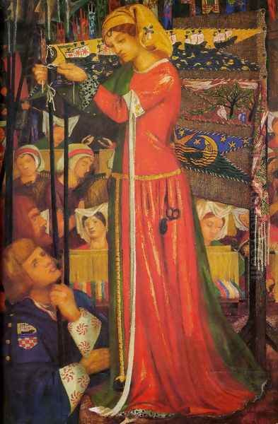 Before The Battle Oil Painting by Dante Gabriel Rossetti