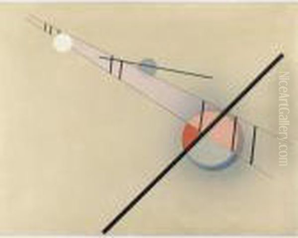 Z Iv Oil Painting by Laszlo Moholy-Nagy