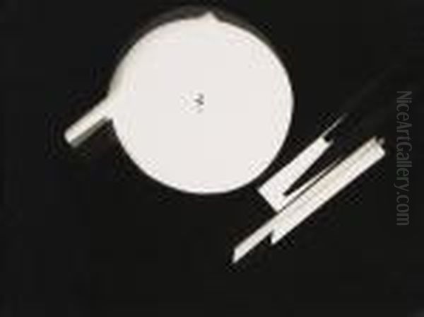 Fotogramm, 1925-1926 Oil Painting by Laszlo Moholy-Nagy