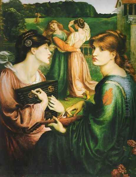 Bower Meadow Oil Painting by Dante Gabriel Rossetti