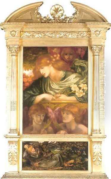 Self-Portrait Oil Painting by Dante Gabriel Rossetti