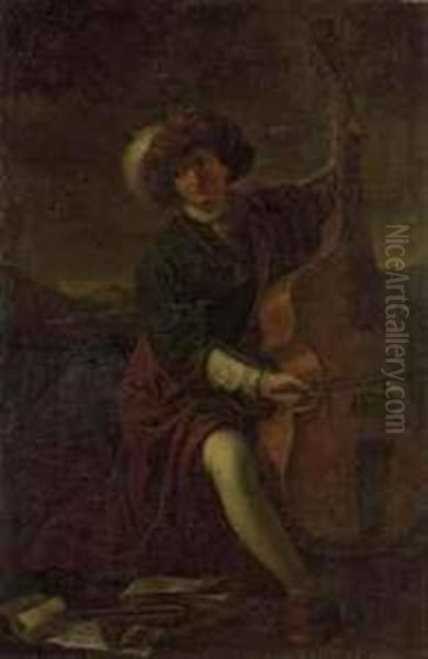 A Musician, Oil Painting by Pier Francesco Mola