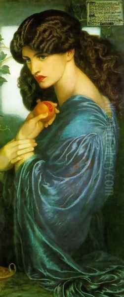 Proserpine Oil Painting by Dante Gabriel Rossetti