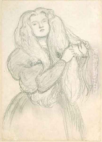 Annie Miller Oil Painting by Dante Gabriel Rossetti