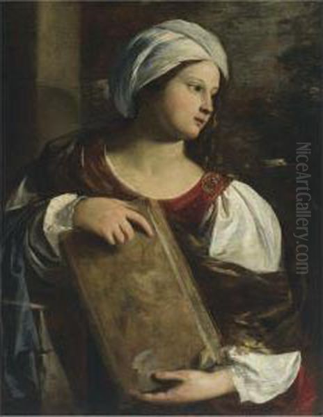 A Sibyl Oil Painting by Pier Francesco Mola